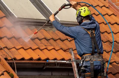 Démoussage et hydrofuge de toiture à Nasbinals